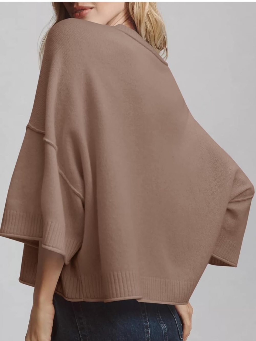 Oversized Short-Sleeve Sweater - Picture 4 of 9